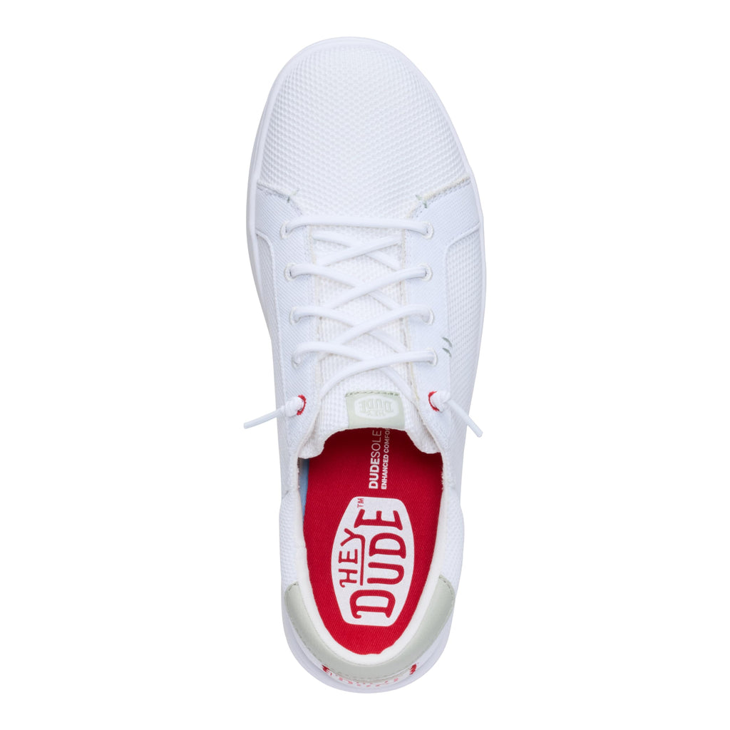 HEYDUDE Paul Pro Mesh White/Multi Size 11, Men's Shoes, Casual Sneakers, Comfortable & Light-Weight