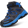Littleplum Boys Snow Boots Winter Waterproof Antiskid Boots Hiking Outdoor Shoes for Kids(Toddler/Little Kid/Big Kid) Black Blue Big Kid Size 5.5