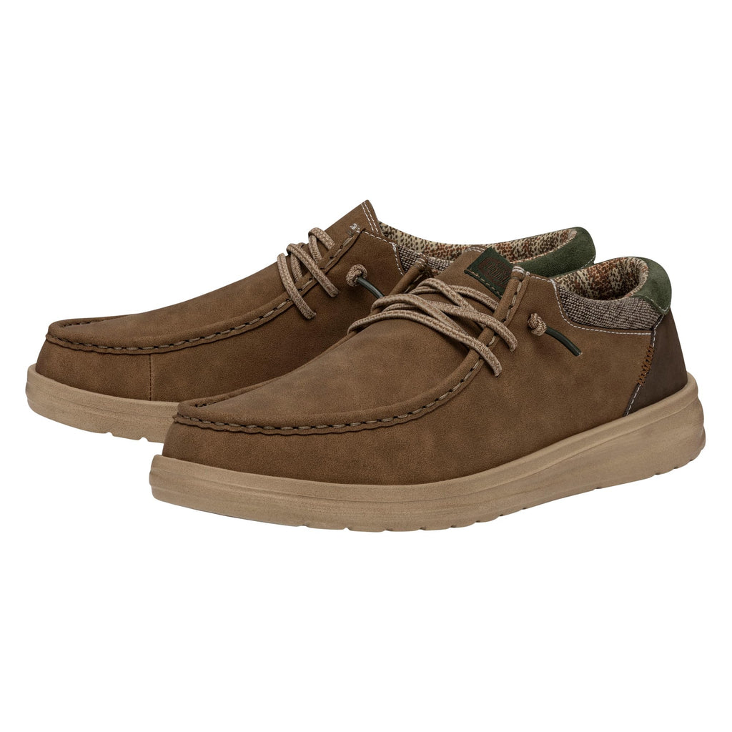 HEYDUDE Men's Paul Nut Size 11 | Men’s Shoes | Men's Lace Up Loafers | Comfortable & Light-Weight
