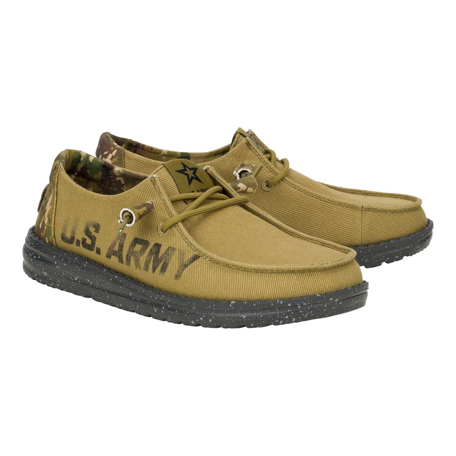 HEYDUDE Wendy US Armed Forces, Navy, Army, Womens Shoes, Womens Slip-on Loafers, Comfortable & Light-Weight