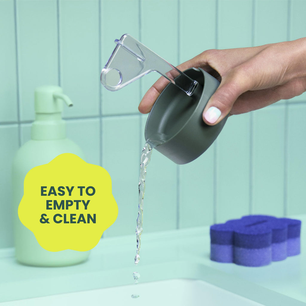 Brite by Scotch-Brite Scrub & Wipe with Drain + Dry Stand, Kitchen Sponge for Washing Dishes, 1 Scrub Sponge