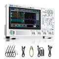 RIGOL Digital Oscilloscope DHO814 100 MHz 4-Ch 1.25 GSa/s 12-bit 25 Mpts UltraAcquire 1,000,000 wfms/s 7" Touch LAN/USB/HDMI Web Control SCPI for Power Ripple MCU Bus Debug
