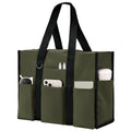 Becokan Large Tote Bag for Women Waterproof with 12 Pockets Top Zipper Closure Utility Teacher Nurse Bags for Work School
