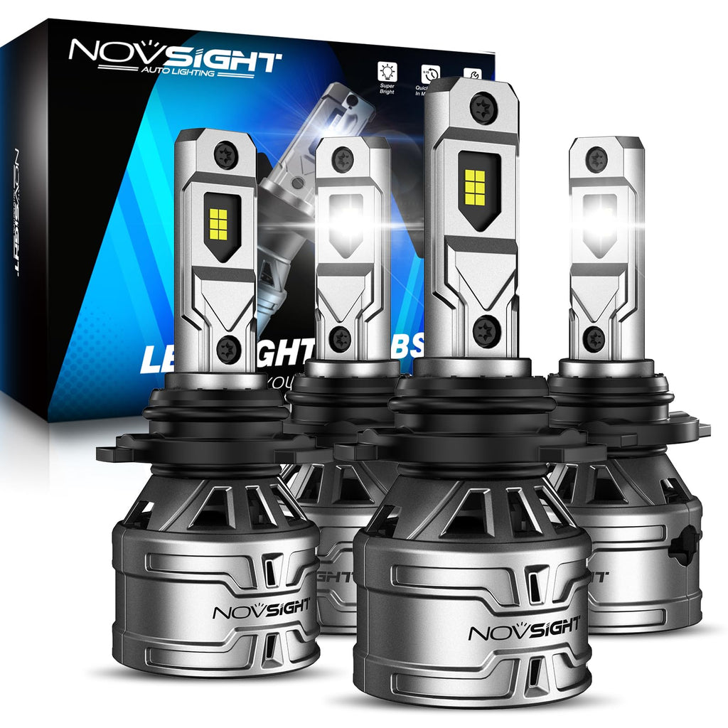 NOVSIGHT 9005/HB3 9006/HB4 Light Bulbs Combo