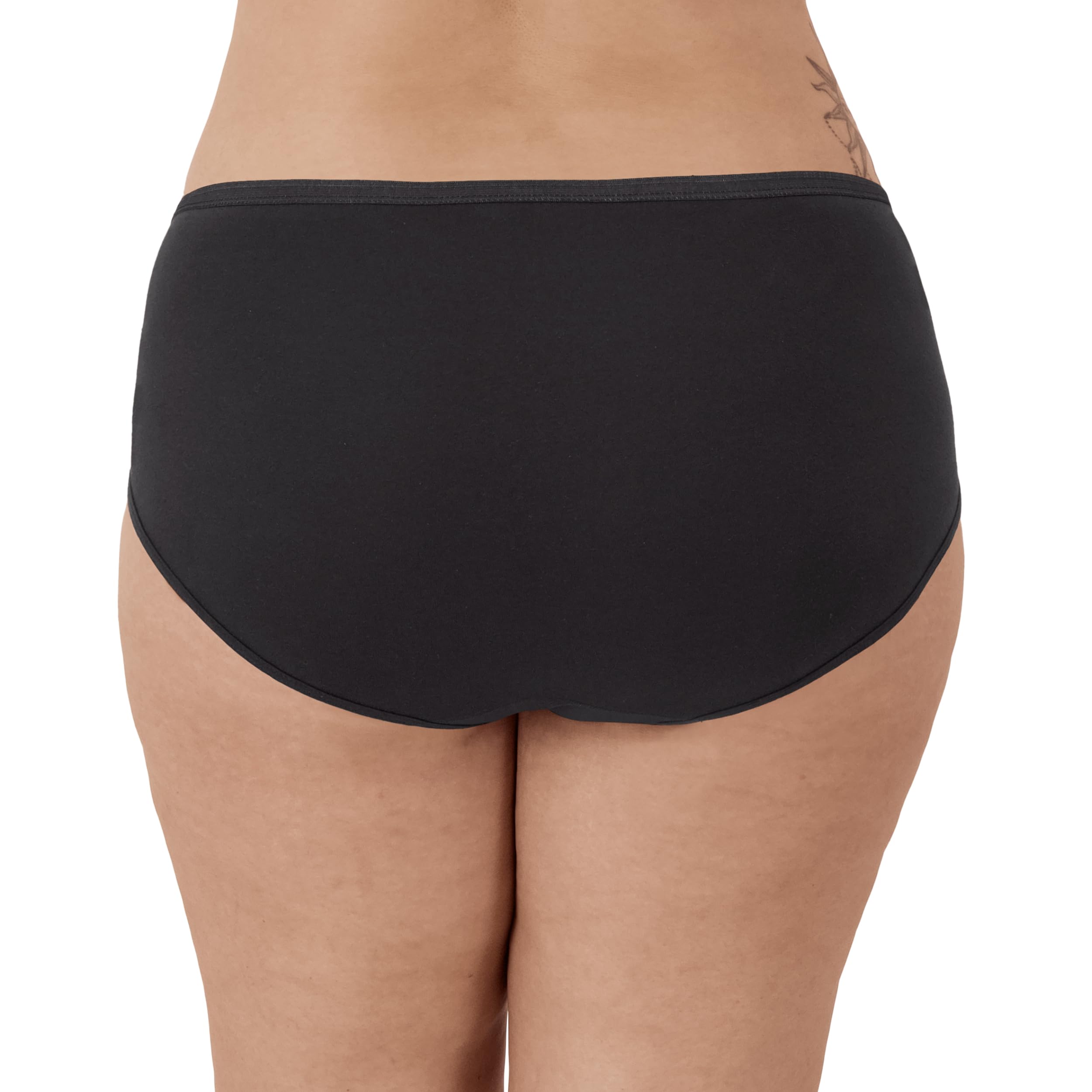 JUST MY SIZE Women's Plus Size Cool Comfort Cotton Brief 10-Pack, Assorted, 11
