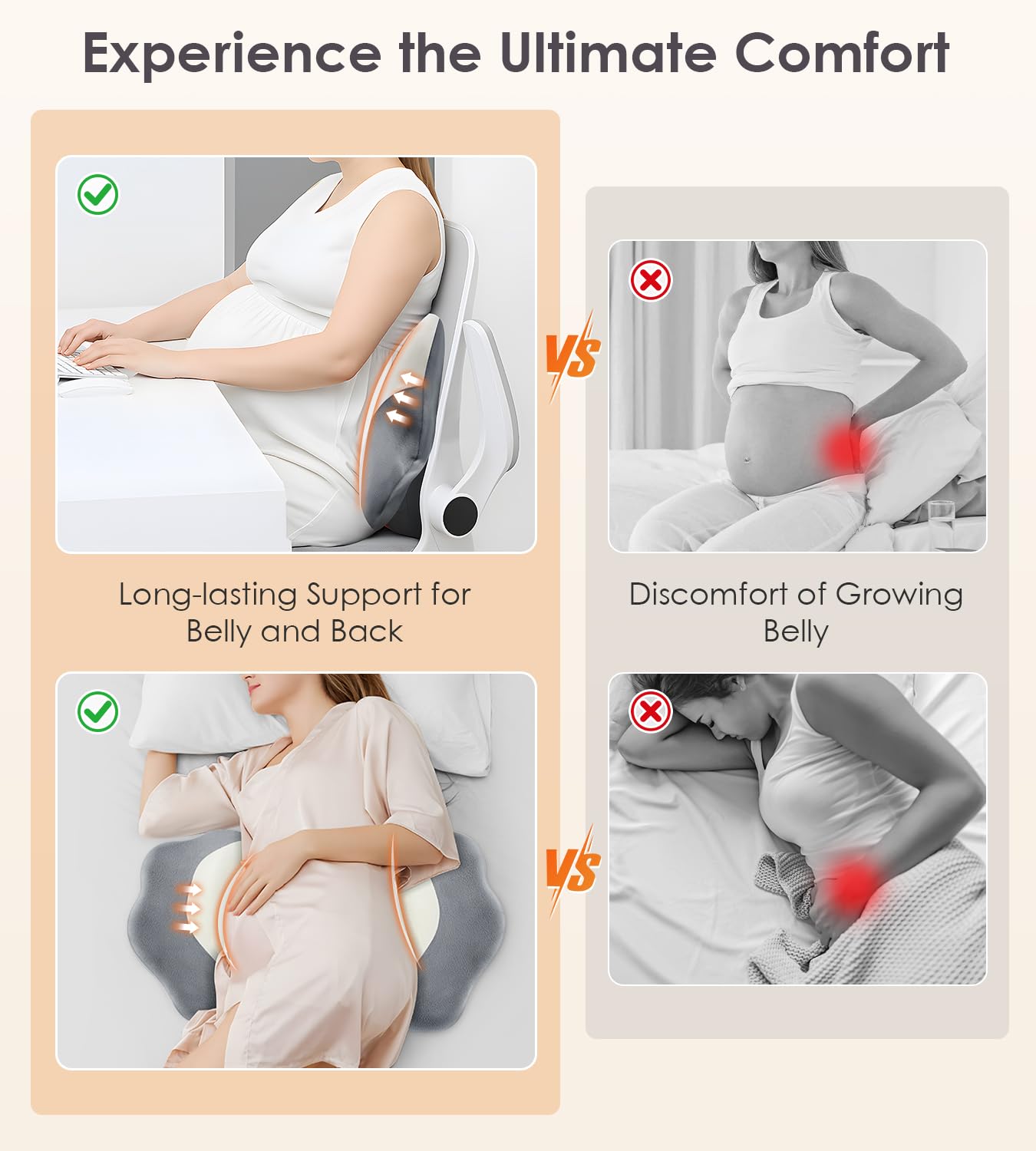 Pregnancy Pillows for Sleeping, Memory Foam Maternity Pillow Support for Back Belly HIPS, Adjustable Travel Wedge Pillow for Pregnant Women, Side Spleeping Pregnant Pillows with Velvet Cover