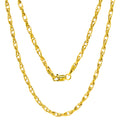 JEWELHEART 10K Real Gold Twisted Necklace For Women - 2.2mm Diamond Cut Braided Choker Link Chain - Dainty Yellow Gold Pendant Necklace with Lobster Clasp 14"