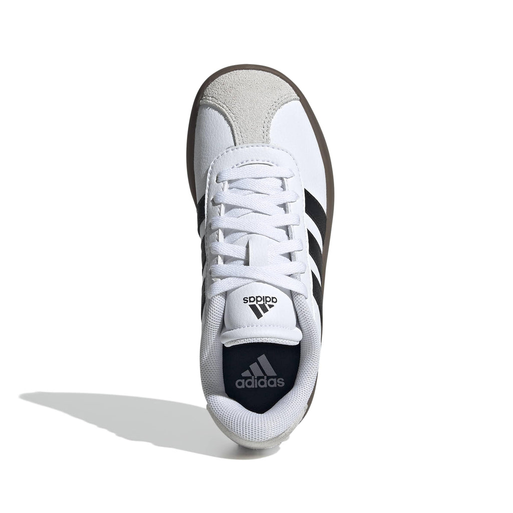 Adidas Unisex-Kids VL Court 3.0, White/Black/Grey, 4.5