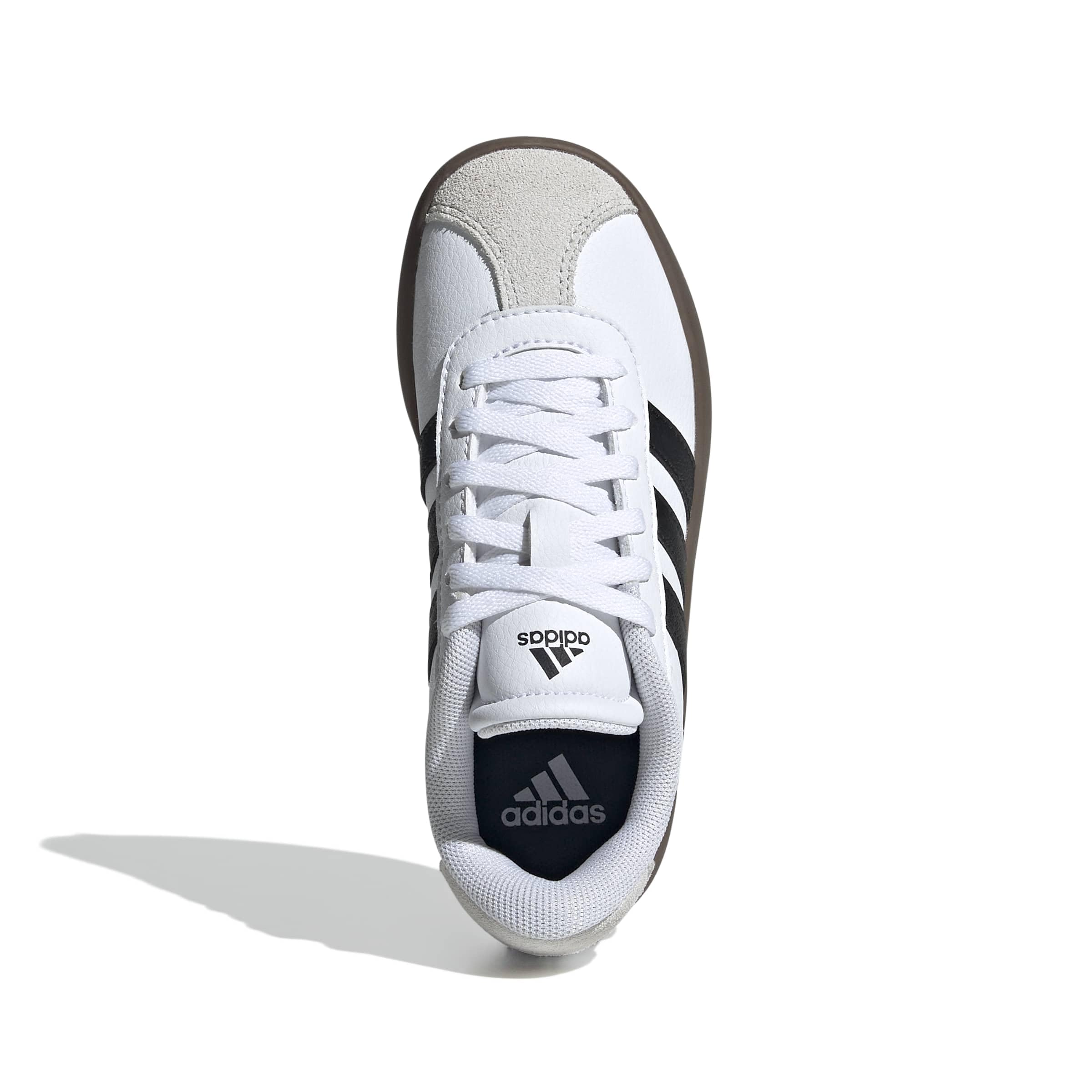 Adidas Unisex-Kids VL Court 3.0, White/Black/Grey, 4.5