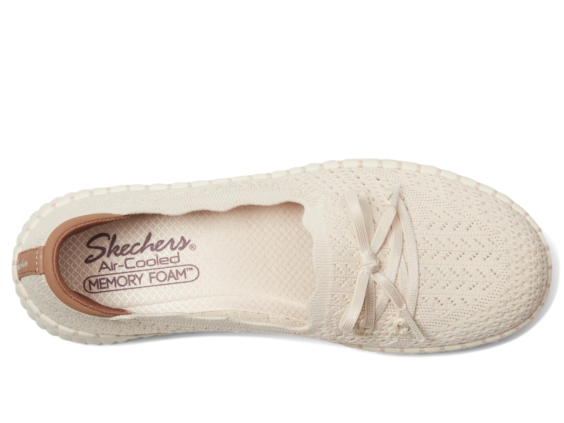 Skechers Women's Wilshire BLVD - Knit Sail, Off White, 11