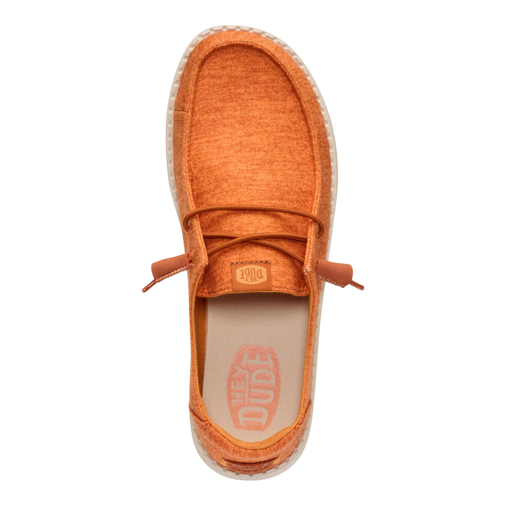 HEYDUDE Wendy Fleece Casual Pumpkin Size 8, Women’s Shoes, Slip-on Loafers, Comfortable & Light-Weight