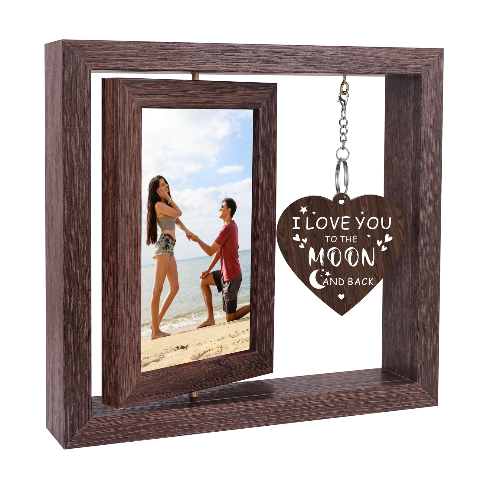 Boiveco Engagement Gifts for Couples, Wedding Gifts for Couples 2026 Love Picture Frame 4x6 Romantic Mr and Mrs Anniversary Wedding Engagement Gift for Him Her Boyfriend Girlfriend Wife Husband, Newlywed Fiance Gift for Women Men