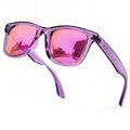 SIPHEW Polarized Sunglasses for Women - Square Frame Pink Mirrored Beach Eyewear, Trendy Womens UV400 Sunglasses for Small Face