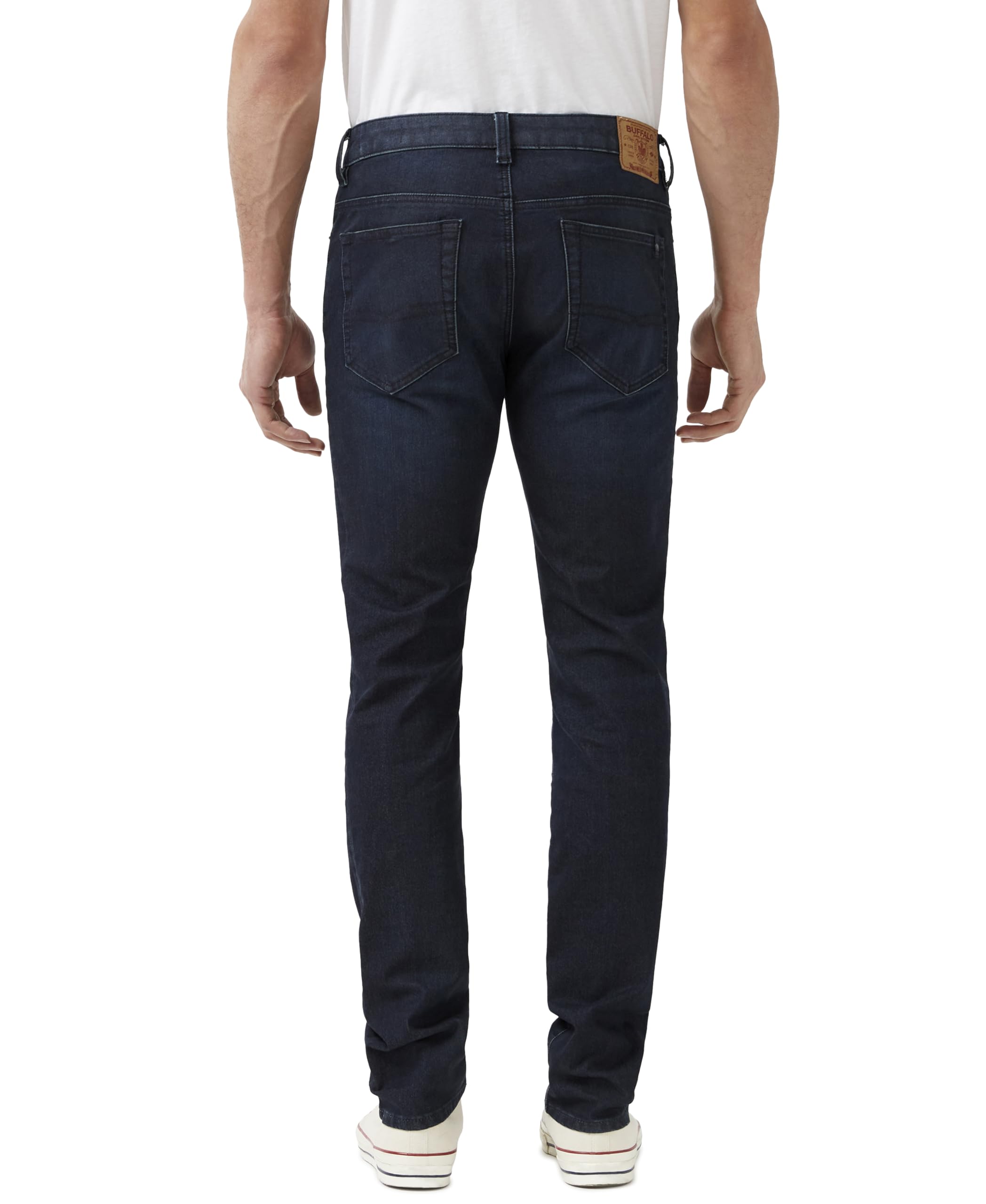 Buffalo David Bitton Men's Slim Ash Jeans, Deep Indigo Wash, 34 x 30