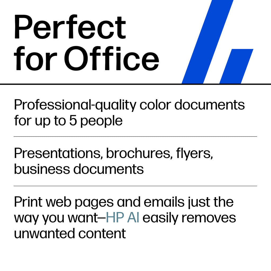 HP OfficeJet Pro 9125e Wireless All-in-One Color Inkjet Printer, Print, scan, copy, fax, ADF, Duplex printing best-for-office, 3 month Instant Ink trial included, AI-enabled (403X0A)
