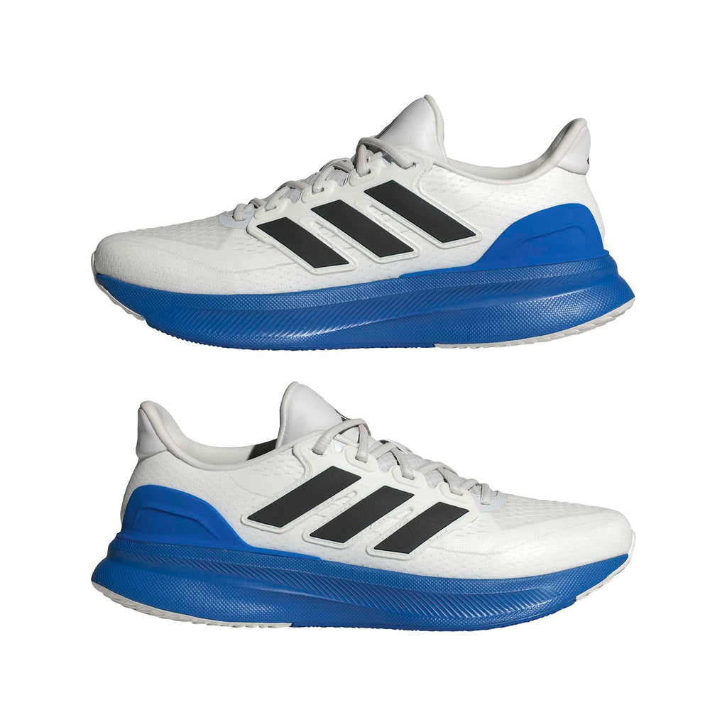 adidas Men's Ultrarun 5, Crystal White/Black/Blue, 6.5