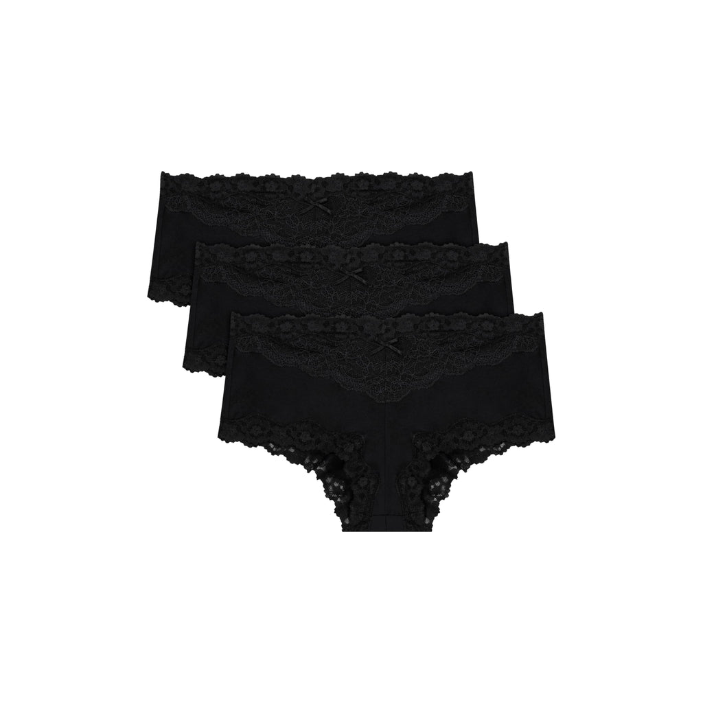 Maidenform Women's Underwear Hipster Pack, 3-Pack, Low-Rise Cheeky Underwear Women Pack, Lace Hipster Panties for Women