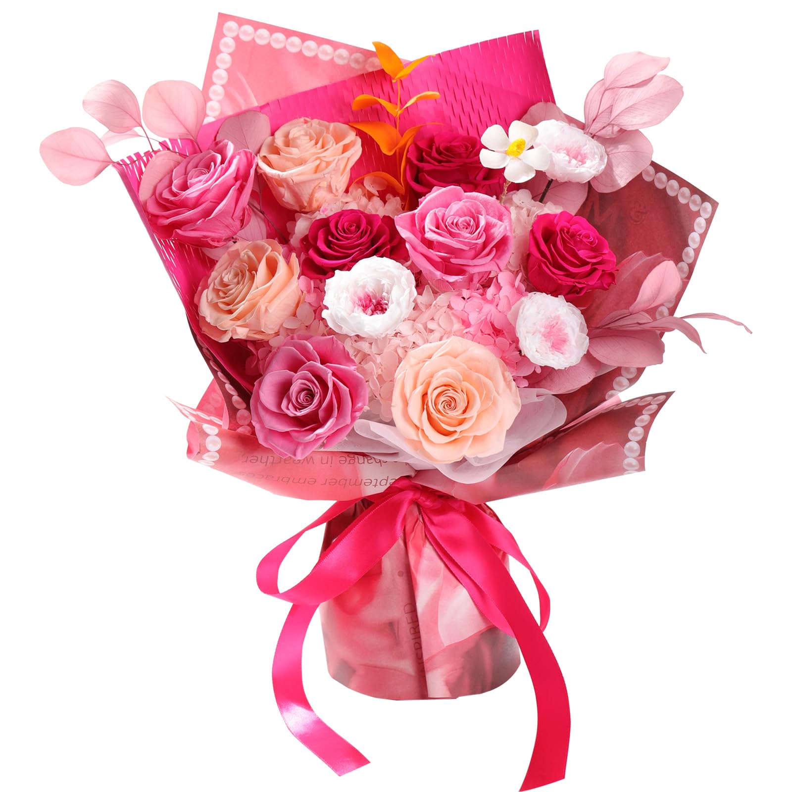 Lovenfold Flowers for Delivery Birthday Flowers Gift for Her,Preserved Flowers Bouquet 12 Roses Mixed Bouquet,Rose Gifts for Women Mom Grandma(Mixed 12 Pink-A Roses)