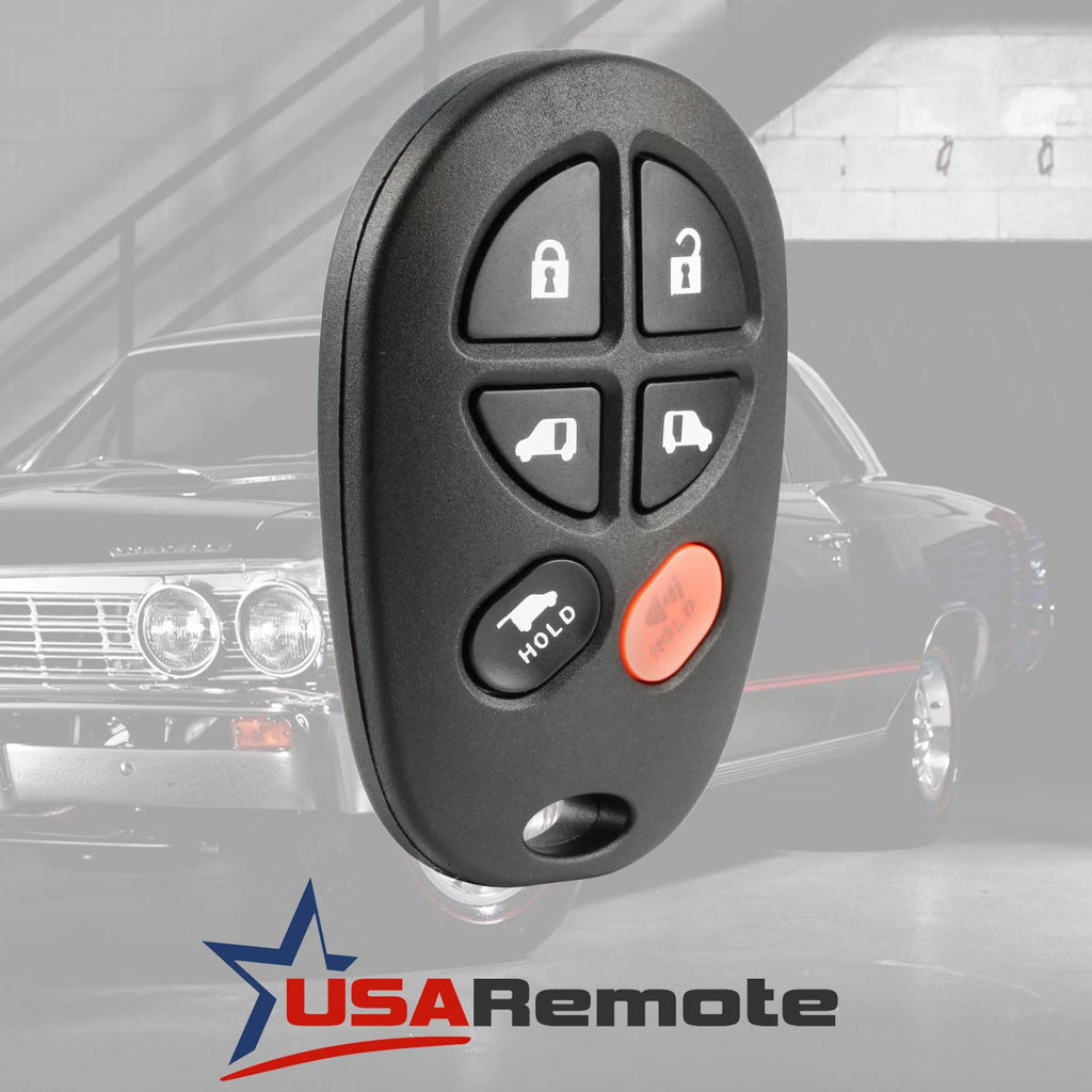 Key Fob Keyless Entry Remote fits 2004-2016 Toyota Sienna (GQ43VT20T 6-Btn)