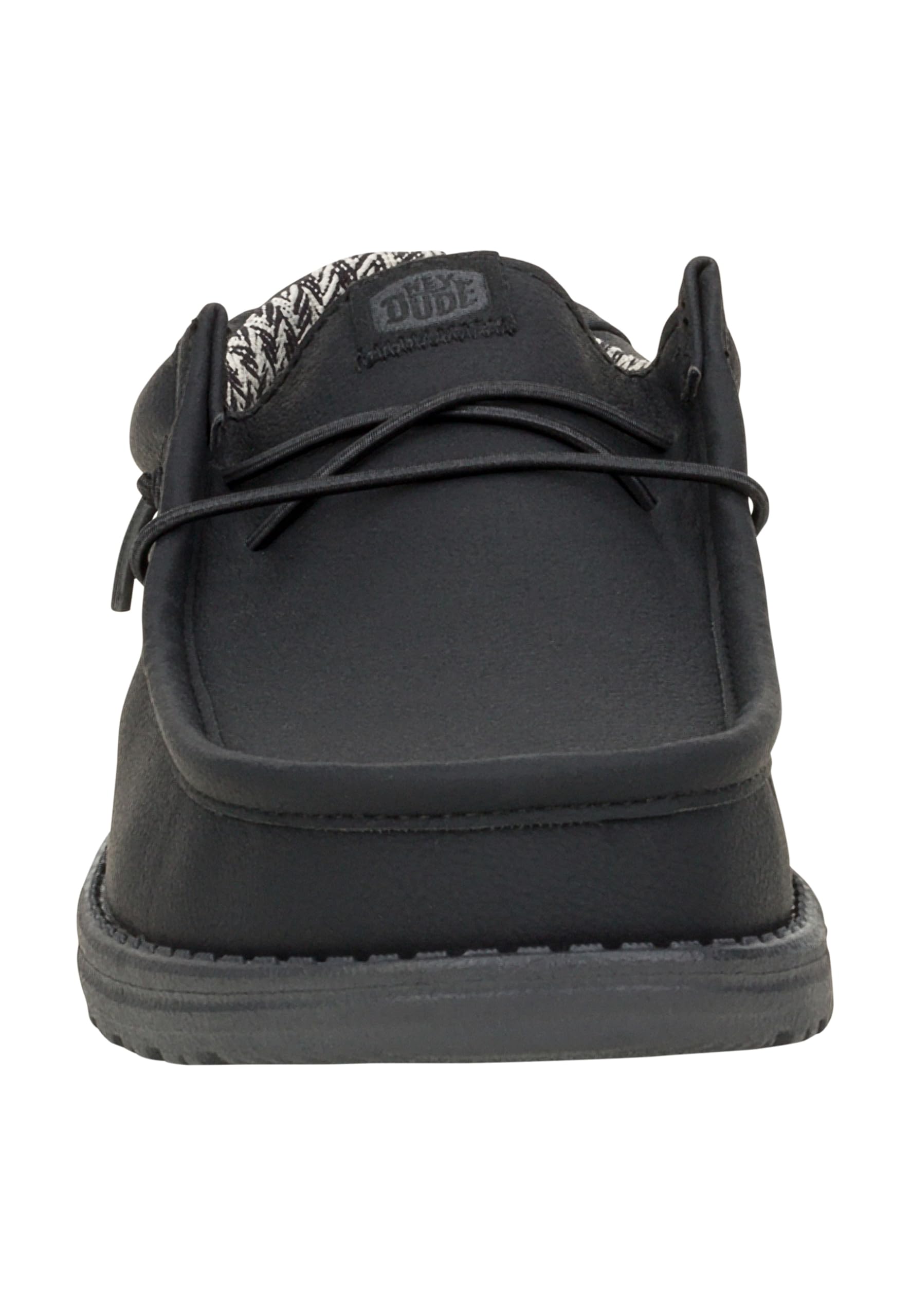 HEYDUDE Men's Wally Classic Black/Charcoal Size 11, Men’s Shoes, Men's Slip-on Loafers, Comfortable & Light-Weight