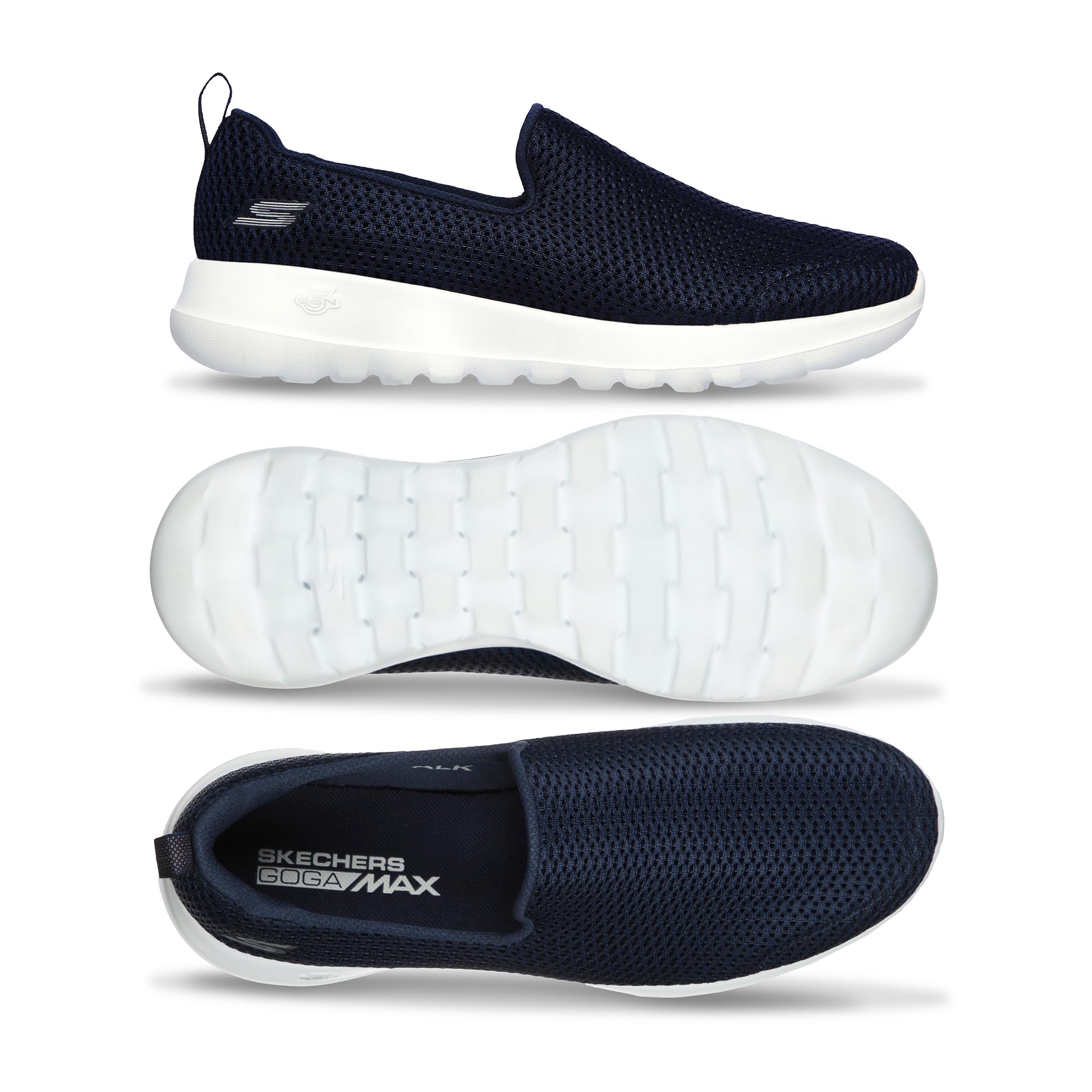 Skechers Women's Go Walk Joy Sneaker, Navy/White, 7