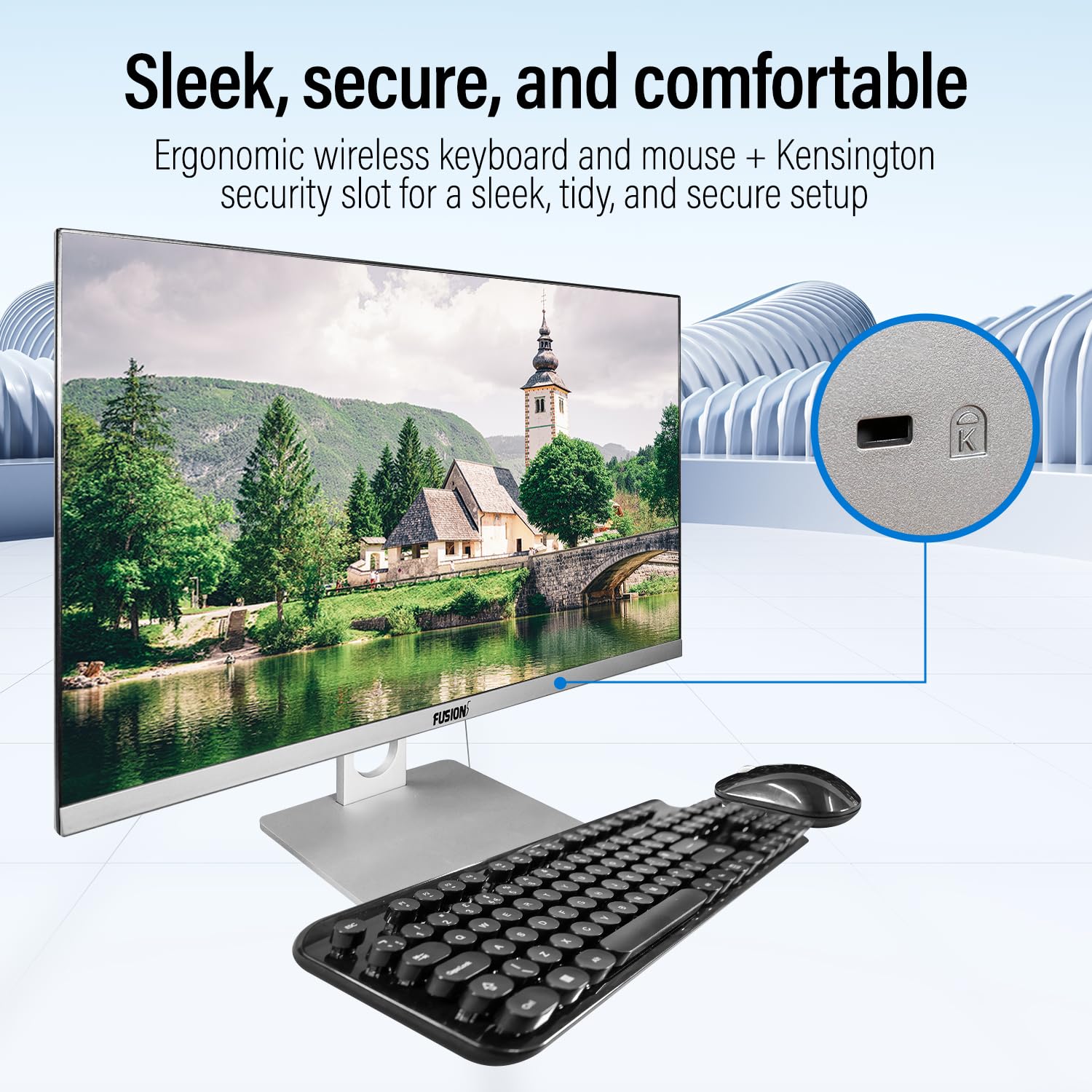 23.8" Full HD All in One PC Desktop Computer (Dec 2025 Release) - 16GB RAM, 512GB SSD, Windows 11, Intel 15th Gen Quad-Core CPU, HDMI, USB 3.0 - AIO PC with Wireless Keyboard, Mouse, 3MP Web Camera