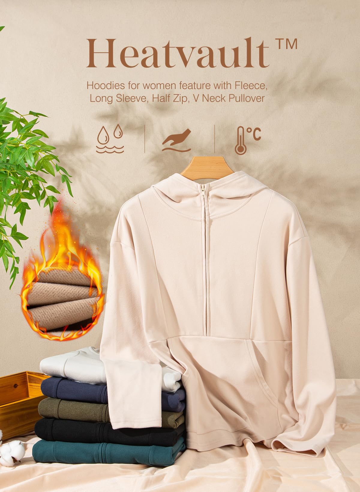 Dokotoo Womens Sweatshirt Long Sleeve Thermal Fleece Half Zip Hoodies for Women Pullover Oversized Sweatshirts Hooded Tops Casual Early Fall Fashion Outfits Winter Trendy Clothes 2025 Green Large