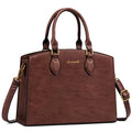 LOVEVOOK Purse Handbag for Women, Vintage Tote Shoulder Bag Trendy, PU Leather Satchel Bag, Medium Ladies Hand