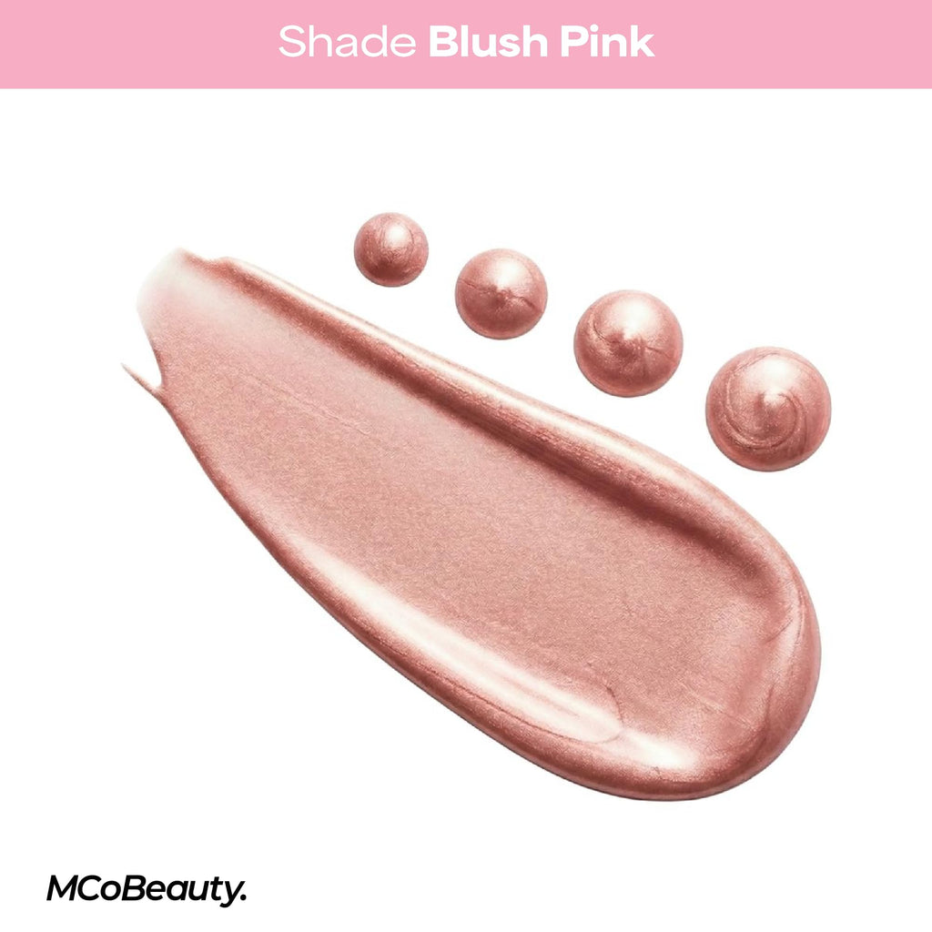 MCoBeauty Super Glow Blush Drops - Blush Pink - Liquid Cheek Color - Buildable Warm Flush with Jojoba Oil Hyaluronic Acid Cocoa Extract White Tea Antioxidants - Vegan & Cruelty Free