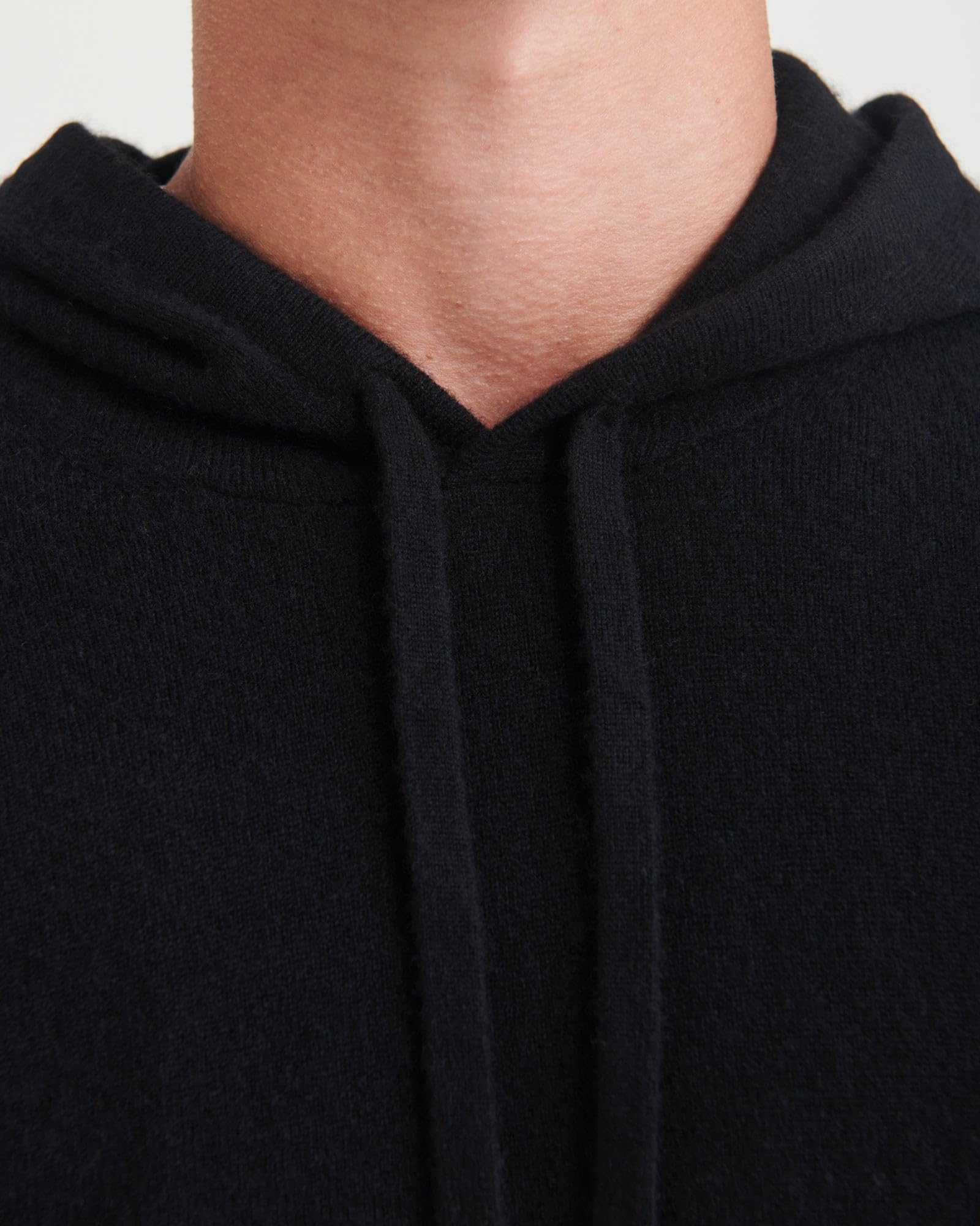 NAADAM Mens The Off-Duty Cashmere Hoodie Black