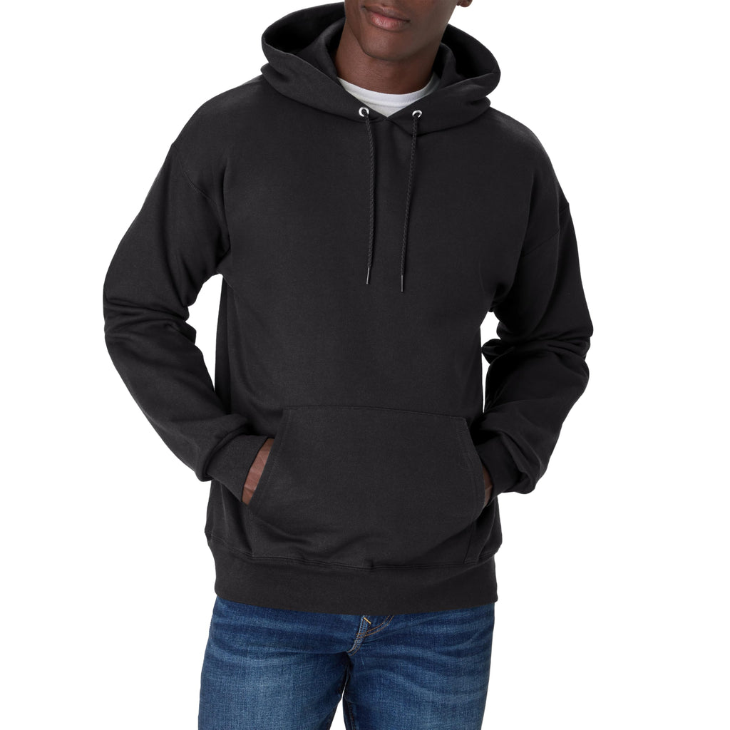 Hanes Men's Ultimate Cotton Heavyweight Pullover Hoodie Sweatshirt, Black, XX-Large