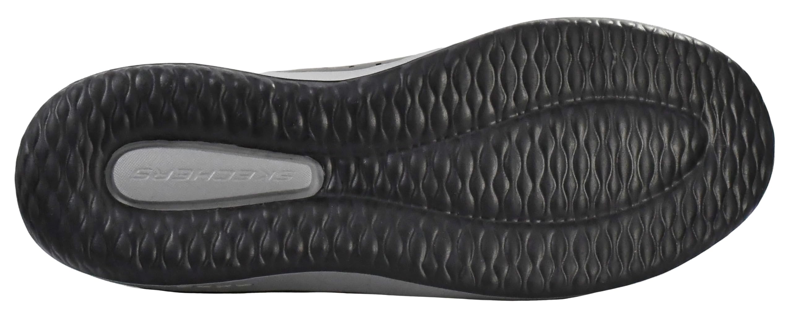 Skechers Men's Classic Fit Delson Camben Sneaker, Black/Grey, 9 US