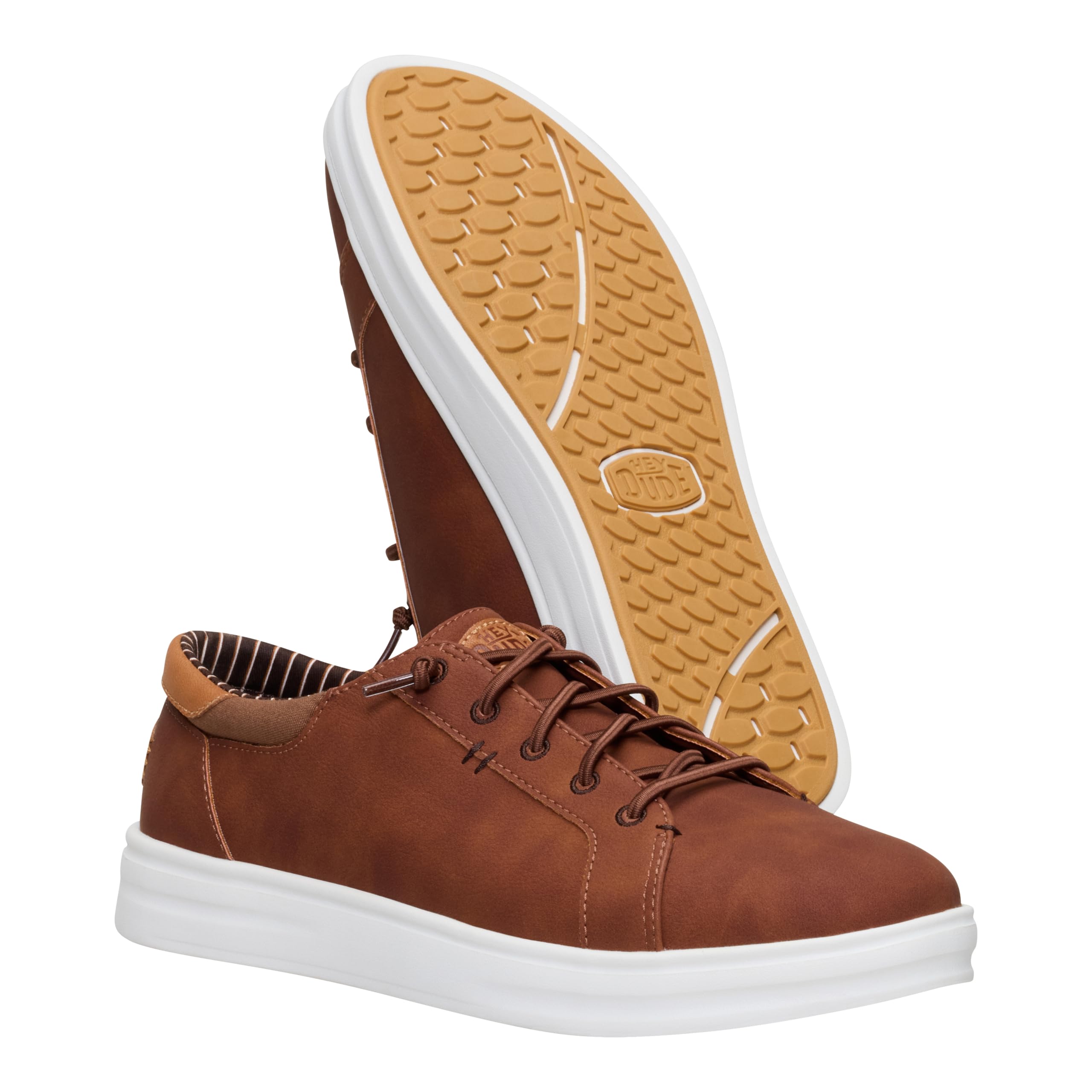 HEYDUDE Paul Pro Classic Cognac Size 14, Men's Shoes, Casual Sneakers, Comfortable & Light-Weight