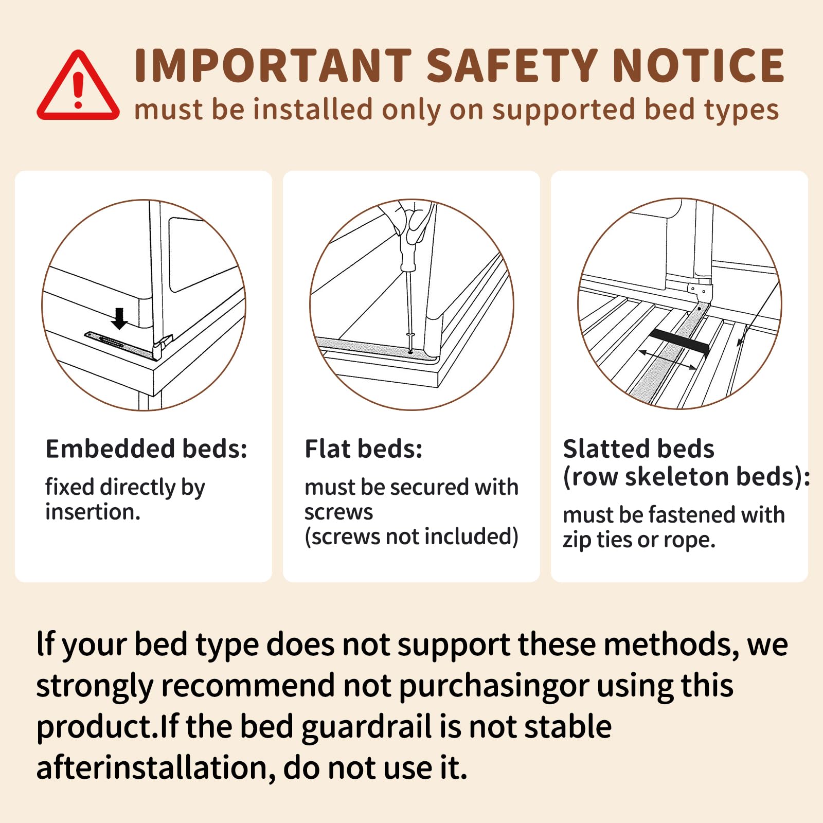 PurePapoose 3-Piece King Size Bed Rail for Toddlers - Height Adjustable Baby Bed Rail Guard with Headboard Rod,Safety Bed Rails for King Size Bed with Child Lock(78.74x78.74x74.8 Inch)