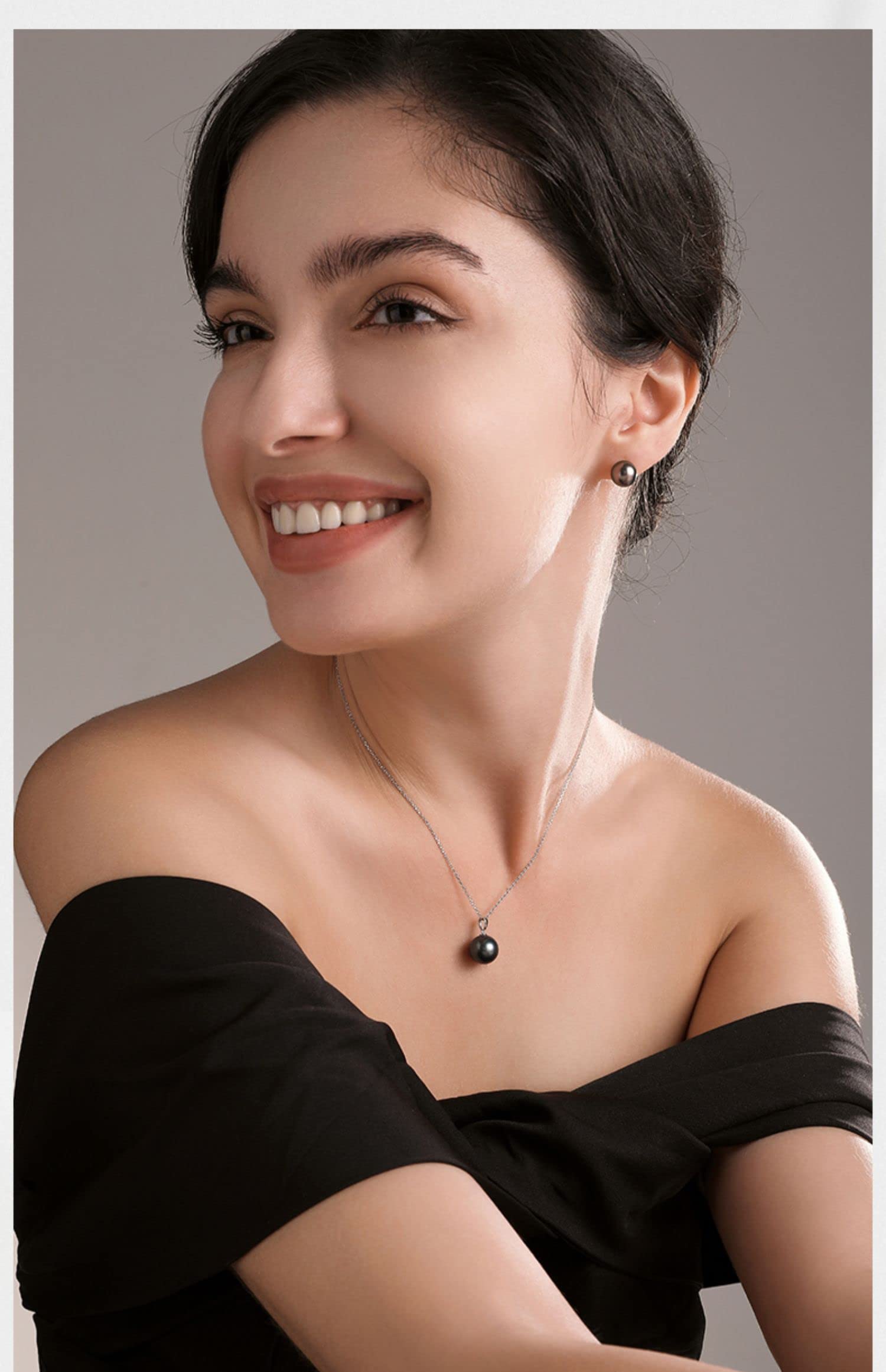 NONNYL Birthday Gifts Women Wife-Mothers Day Gifts for Mom-Gifts Anniversary Fine Jewelry, Tahitian Pearl Necklaces, Christmas Day Valentine's Day Gifts for Her