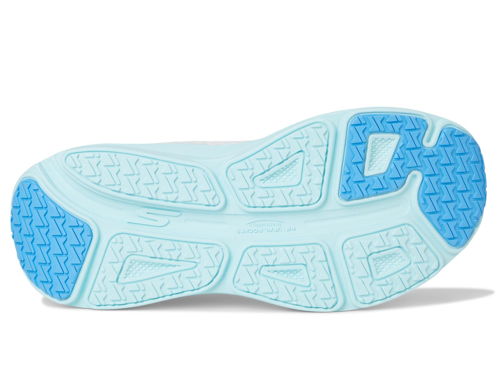 Skechers Women's Max Cushioning Endeavour Canova Sneaker, White/Light Blue, 7.5