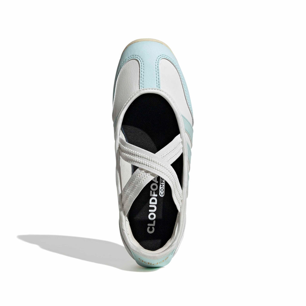 adidas Unisex-Kids Barreda Mary Jane J, White/Halo Mint/Warm Vanilla, 4