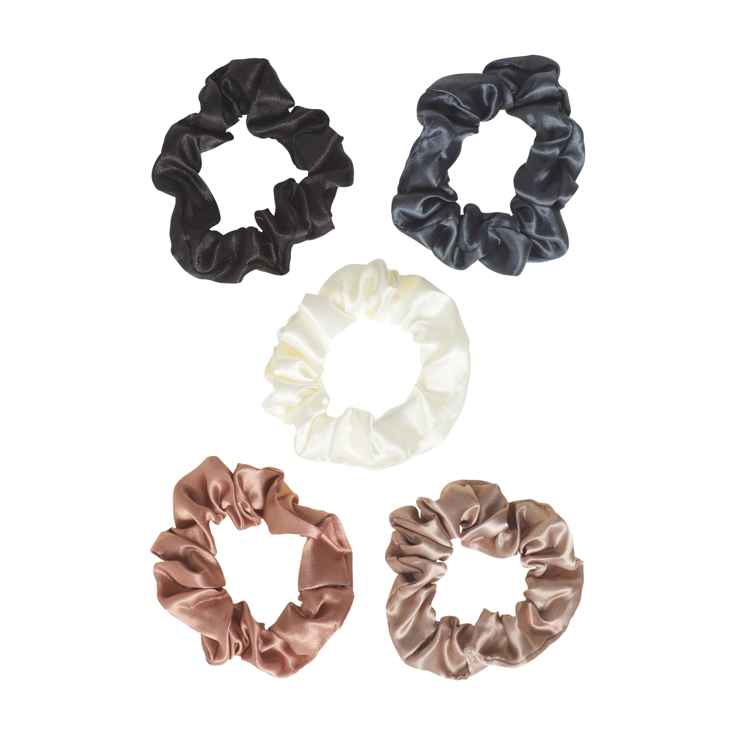 Goody Hair Accessories Kit, Everyday Essentials for Women - 51 PC Neutral Color Set for All Types - Ouchless Damage-Free Ties, SlideProof Claw Clips, Snap Clips, Scrunchies, Tanglefix Brush