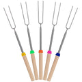 UNCO- Extendable Stainless Steel Roasting Sticks, 5 Pack, 32" - For S'mores, Hot Dogs, Campfires and Fire Pits