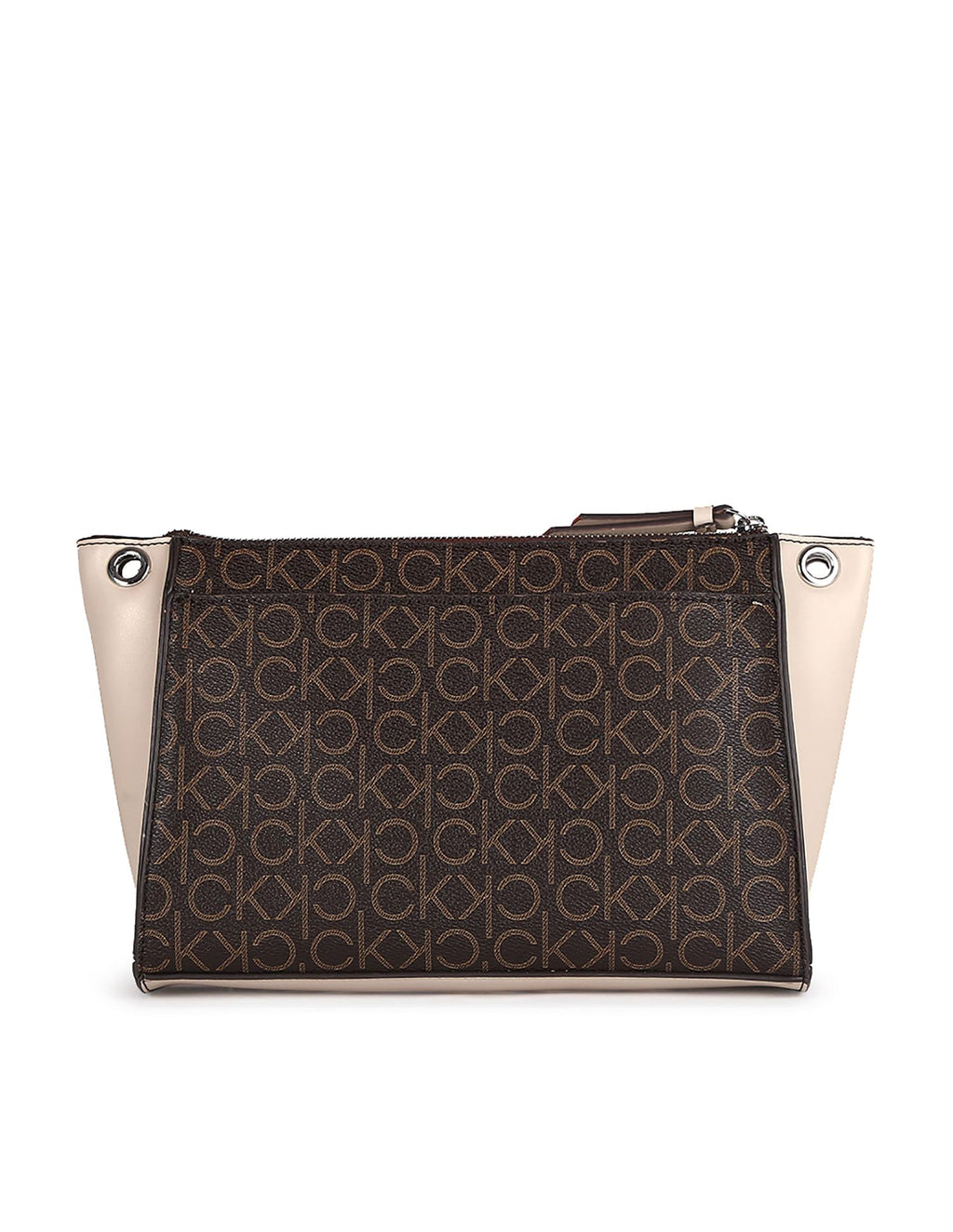 Calvin Klein Reyna Crossbody, Brown/Khaki/Mushroom Logo