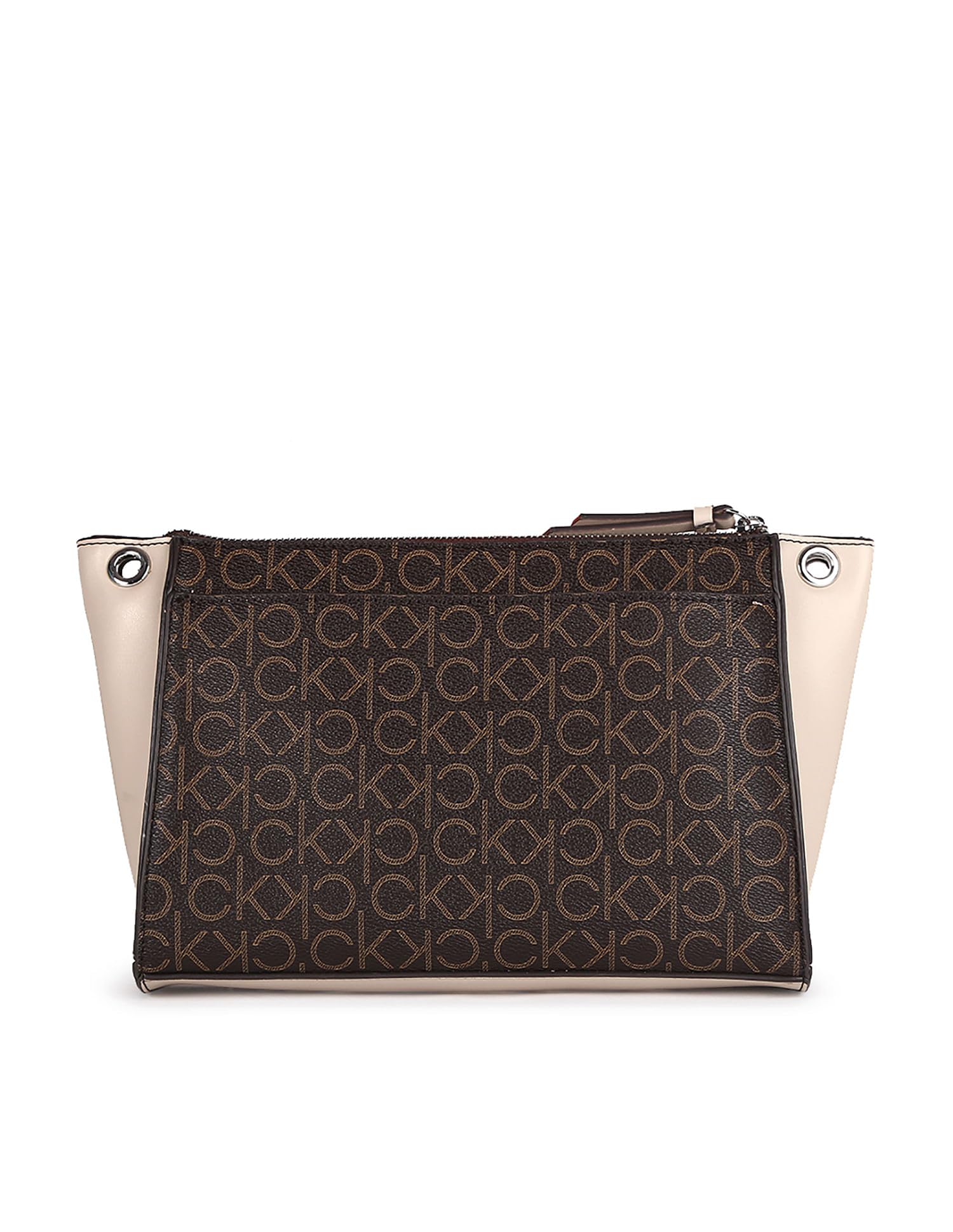 Calvin Klein Reyna Crossbody, Brown/Khaki/Mushroom Logo
