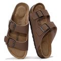 Project Cloud 100% Genuine Leather Flat Sandals For Women 2026 Cork Footbed Womens Sandals with Memory Foam and arch support Vacation Essentials Slides for Women Footwear (Venita, Tan, 5.5)