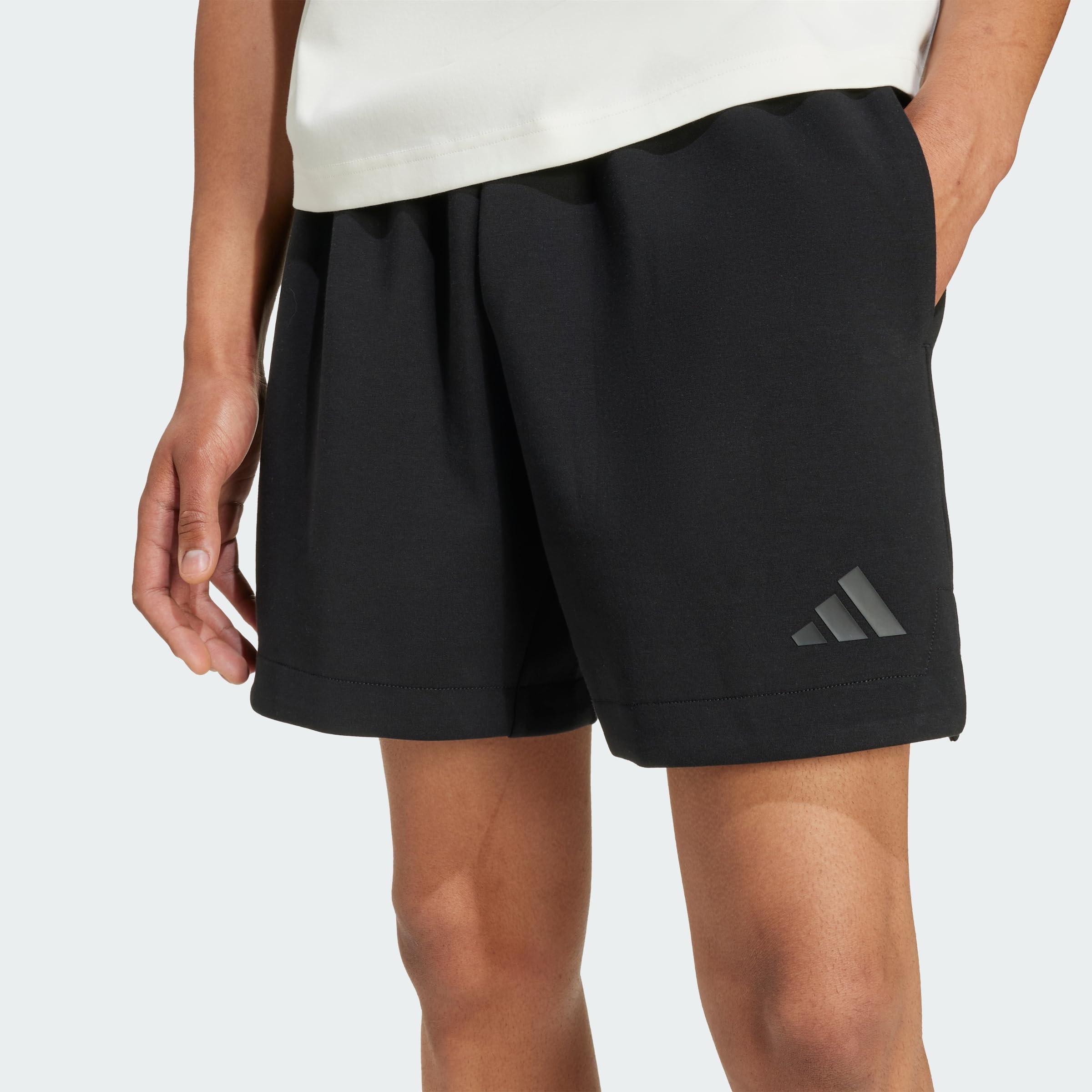 adidas Men's Soft Lux Loose Shorts, Black, Large