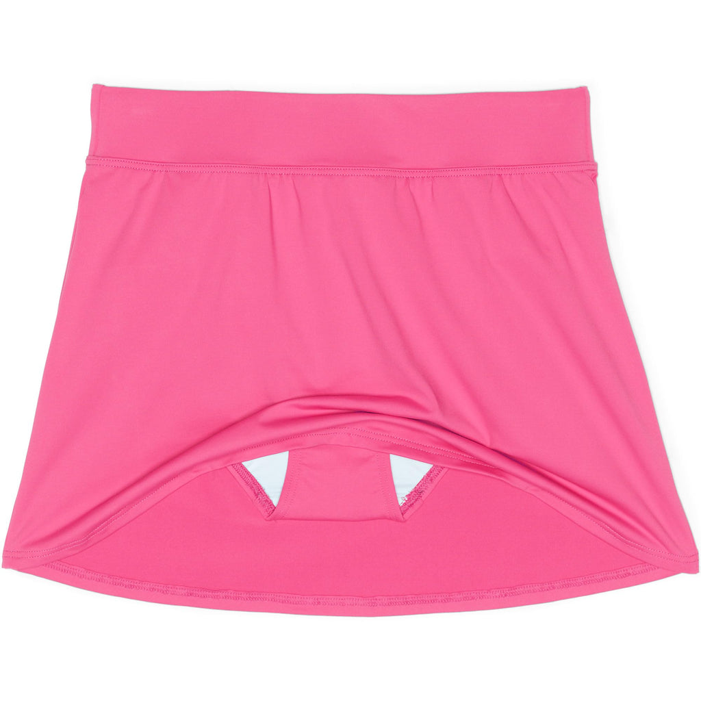 Lands' End Womens Chlorine Resistant Swim Skirt Swim Bottoms Control Pink Azalea Regular 2