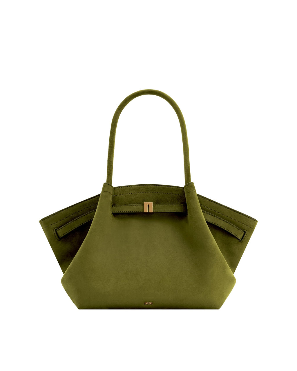 JW PEI Women's Hana Medium Faux Suede Tote Bag - Dark Olive