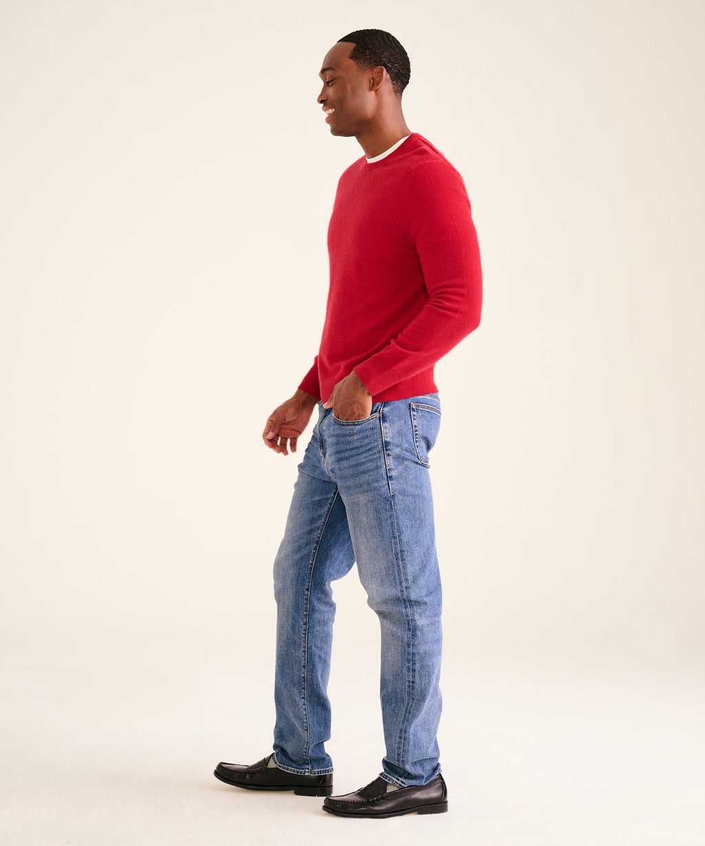 NAADAM The Original Cashmere Crewneck Sweater,Red,XL