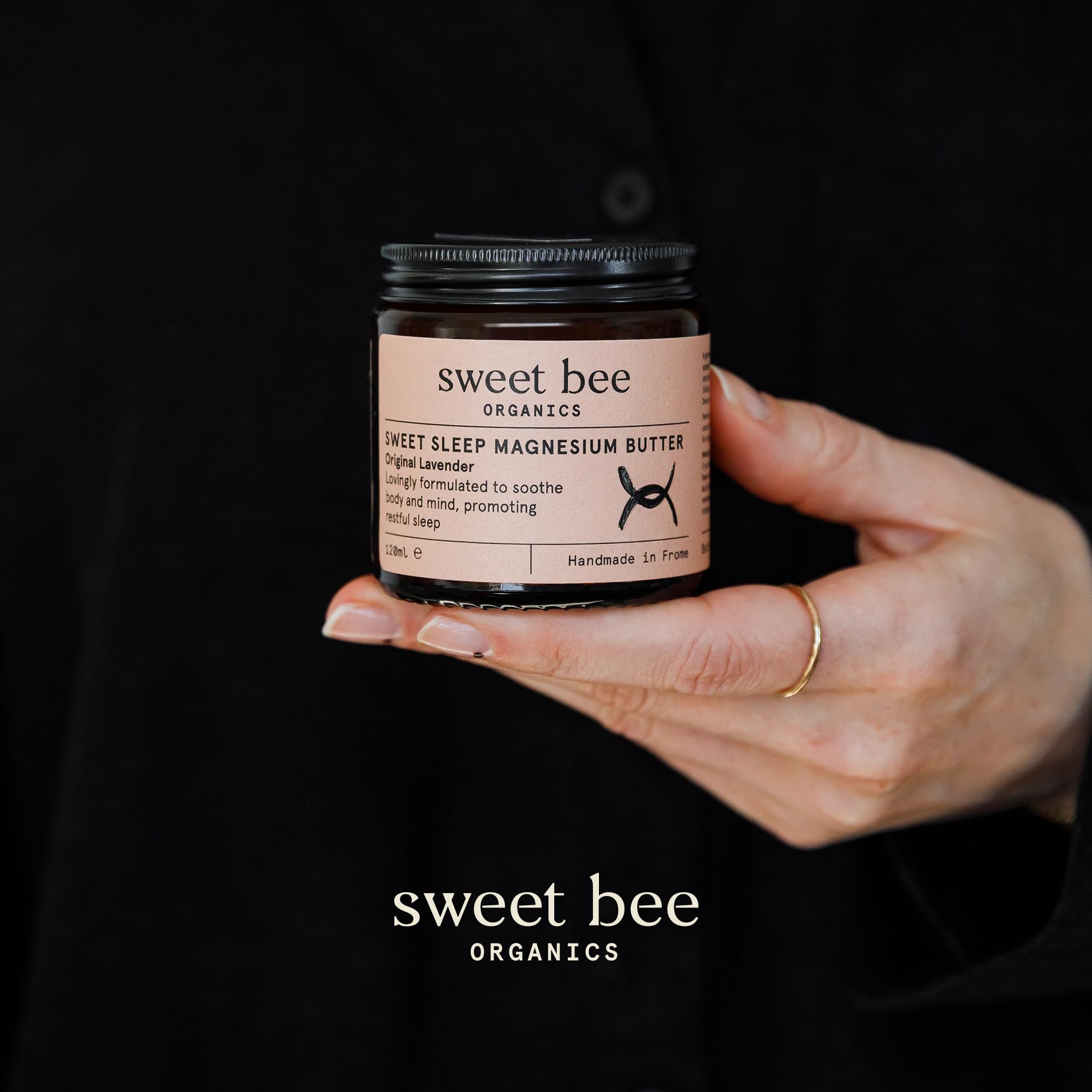 Sweet Bee Magnesium Butter - Soothing Magnesium for Sleep & Relaxation with Shea Butter - Moisturizing Magnesium Balm for Muscle Recovery - Nourishing Magnesium Cream for Sleep - Lavender 120ml