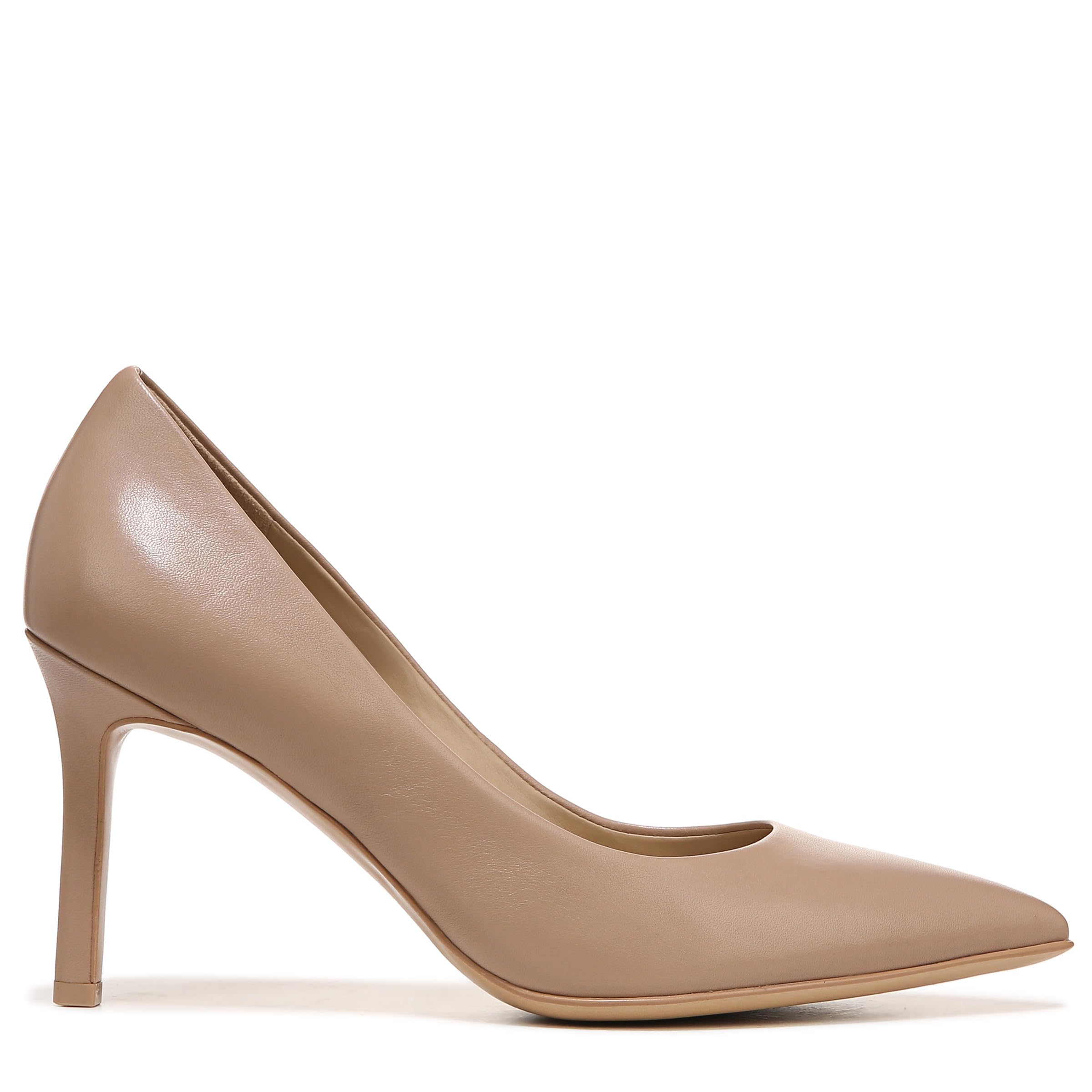 Naturalizer Womens Anna Pump Creme Brulee Beige Leather 7 M