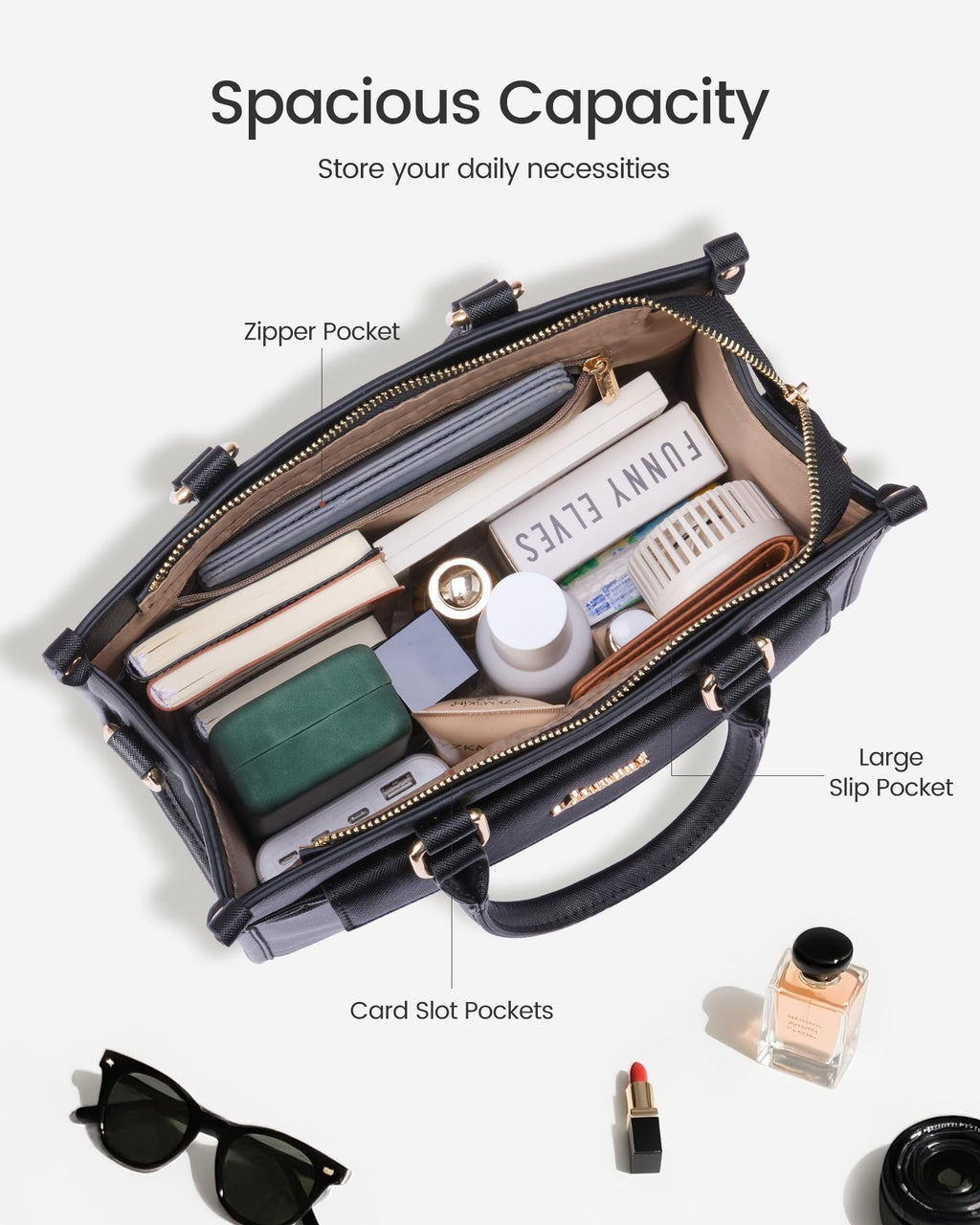 LOVEVOOK Purses and Handbags for Women, Trendy Satchel Tote Purse, PU Leather Crossbody Shoulder Bag Top Handle for Ladies