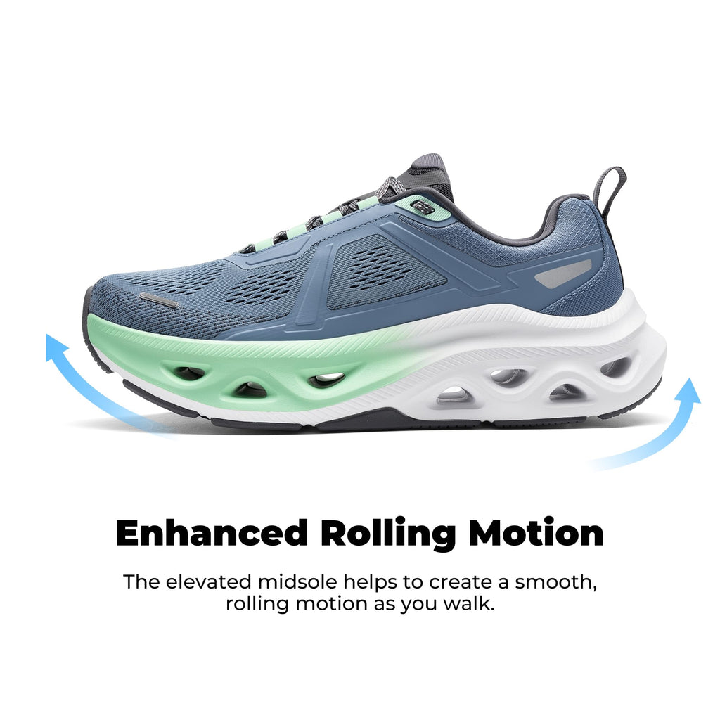 NORTIV 8 Men's Comfortable Walking Shoes MovePropel Athletic Breathable Gym Workout Tennis Jogging Cross Training Non Slip Fashion Running Sneakers,Size 10.5,Blue,SNWS247M